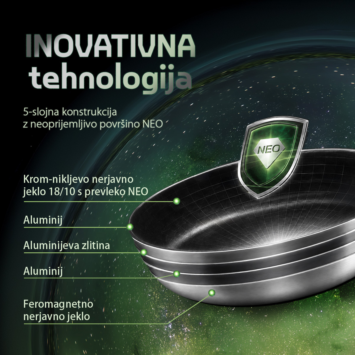 Ponev ø 26 cm | Orion Expert Neo Lunasol