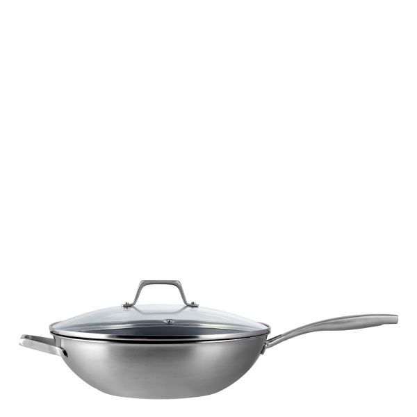 Wok s stekleno pokrovko ø 30 cm | Sirius Terra