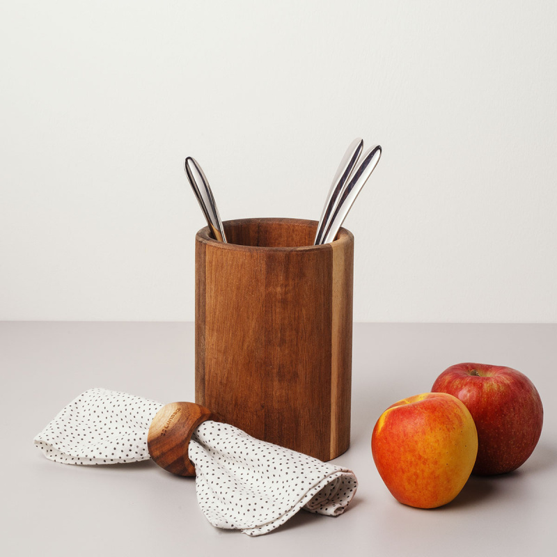 Stojalo za kuhinjske pripomočke Agát 17,8 cm × 12,7 cm – FLOW Wooden