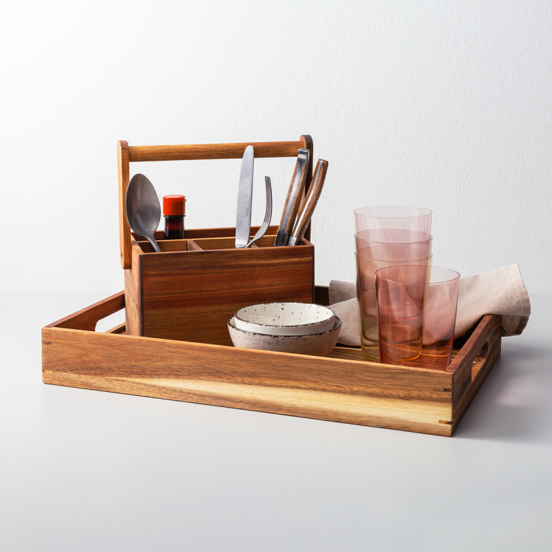 Servirni pladenj Agát 45,7 x 30,5 x 6,3 cm - FLOW Wooden