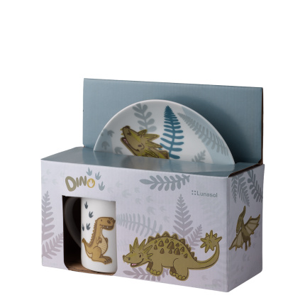 Otroški porcelanasti set Dino 3 kosov – KIDS WORLD