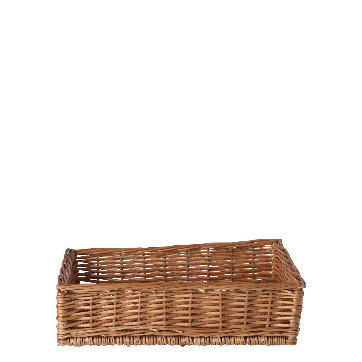 Pravokotna pletena košara za kruh 40 × 30 × 10 cm — Flow Wicker