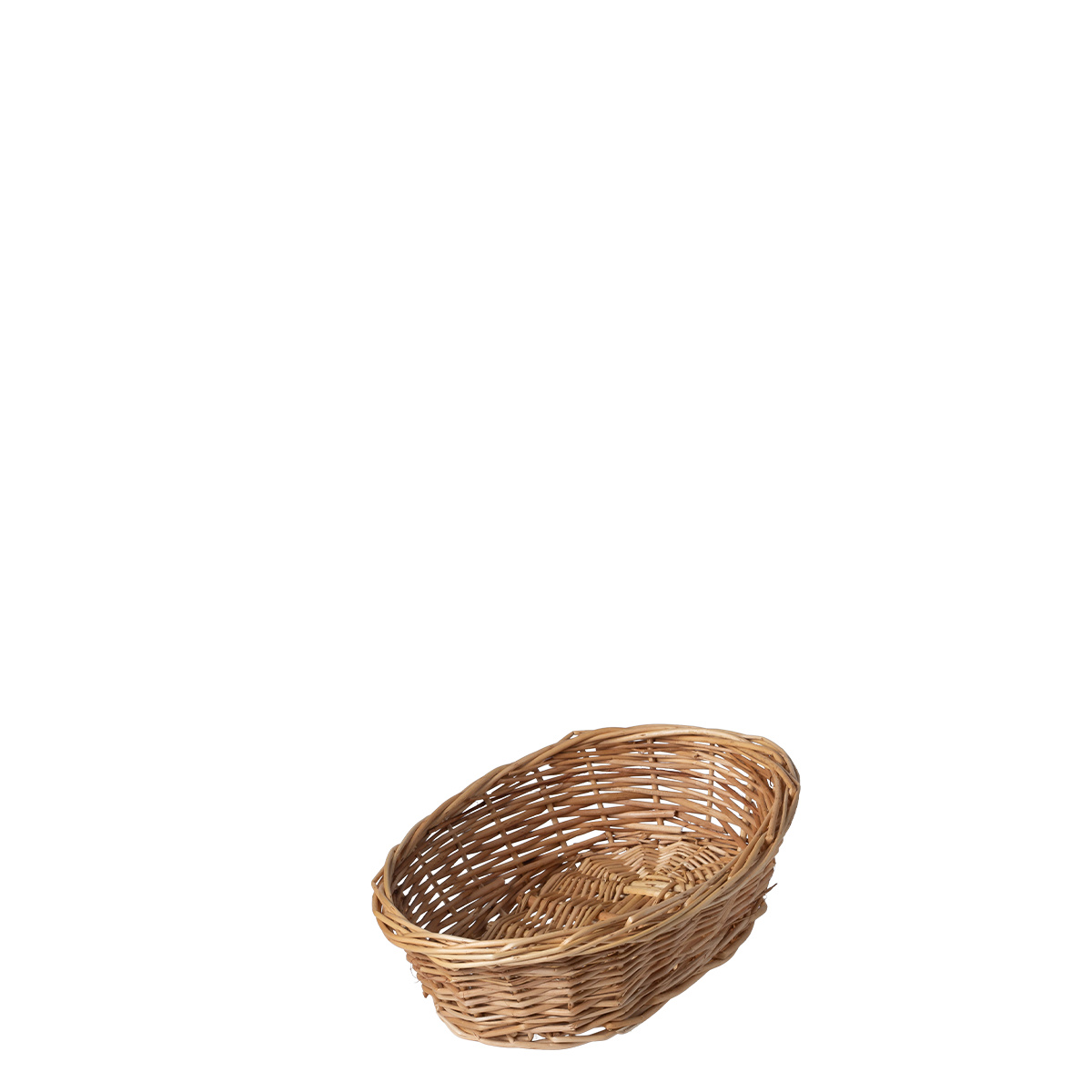 Ovalna pletena košara za kruh 28 × 22 × 8 cm — Flow Wicker