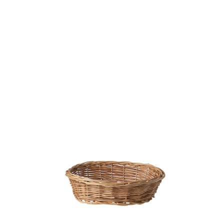 Ovalna pletena košara za kruh 28 × 22 × 8 cm — Flow Wicker