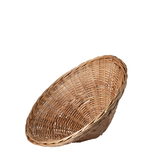 Okrogel pleten koš za kruh Ø 50 cm H: 20 cm — Flow Wicker