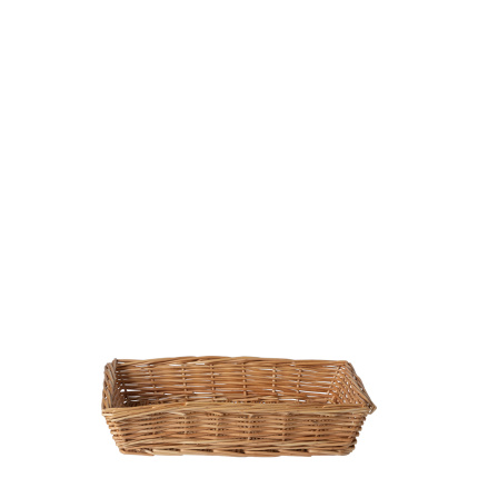 Kvadratna pletena košara za kruh 34 × 25 × 6,6 cm — Flow Wicker