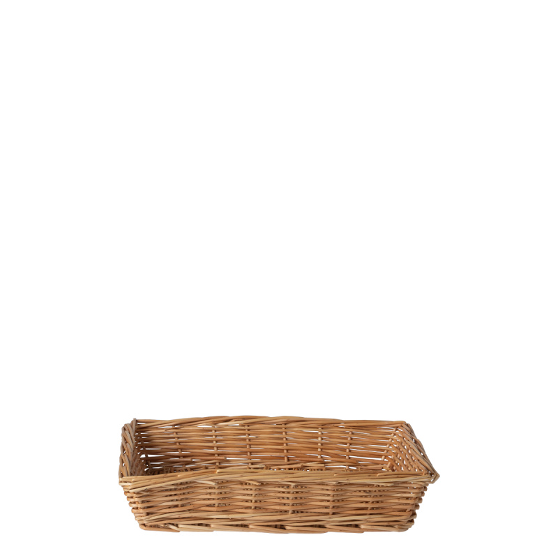 Kvadratna pletena košara za kruh 34 × 25 × 6,6 cm — Flow Wicker