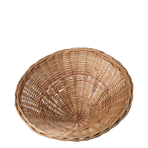Okrogel pleten koš za kruh Ø 50 cm H: 20 cm — Flow Wicker
