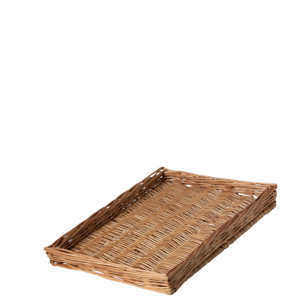 Pravokotna pletena košara za kruh 40 × 30 × 4 cm — Flow Wicker