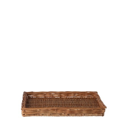 Pravokotna pletena košara za kruh 40 × 30 × 4 cm — Flow Wicker