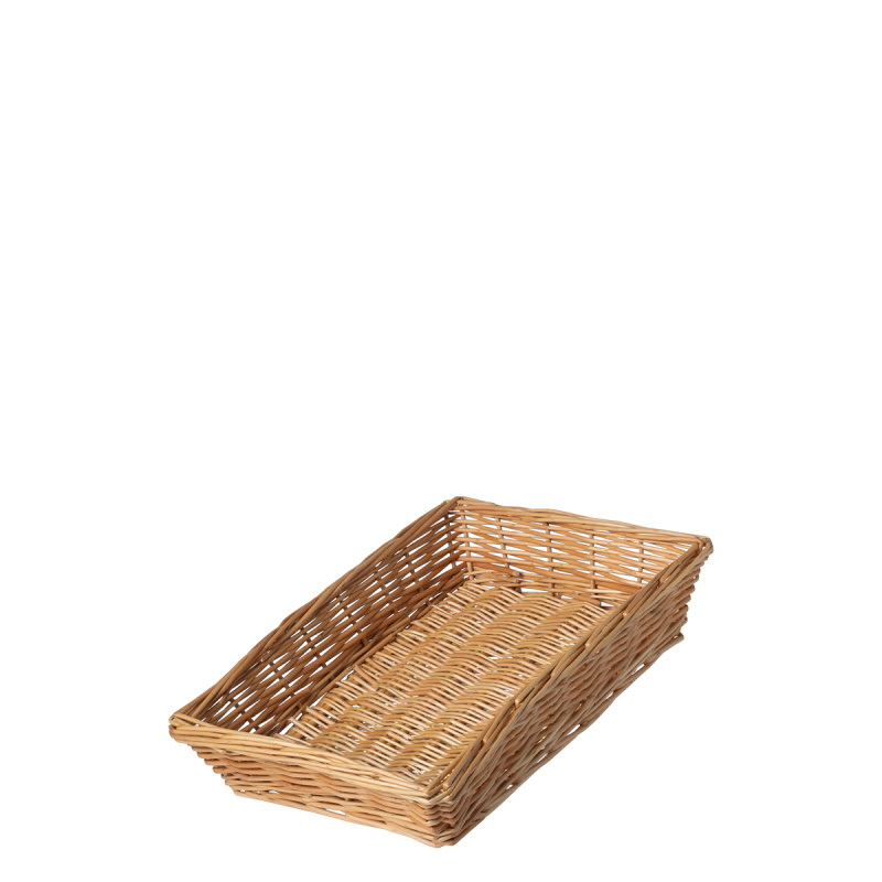 Kvadratna pletena košara za kruh 34 × 25 × 6,6 cm — Flow Wicker