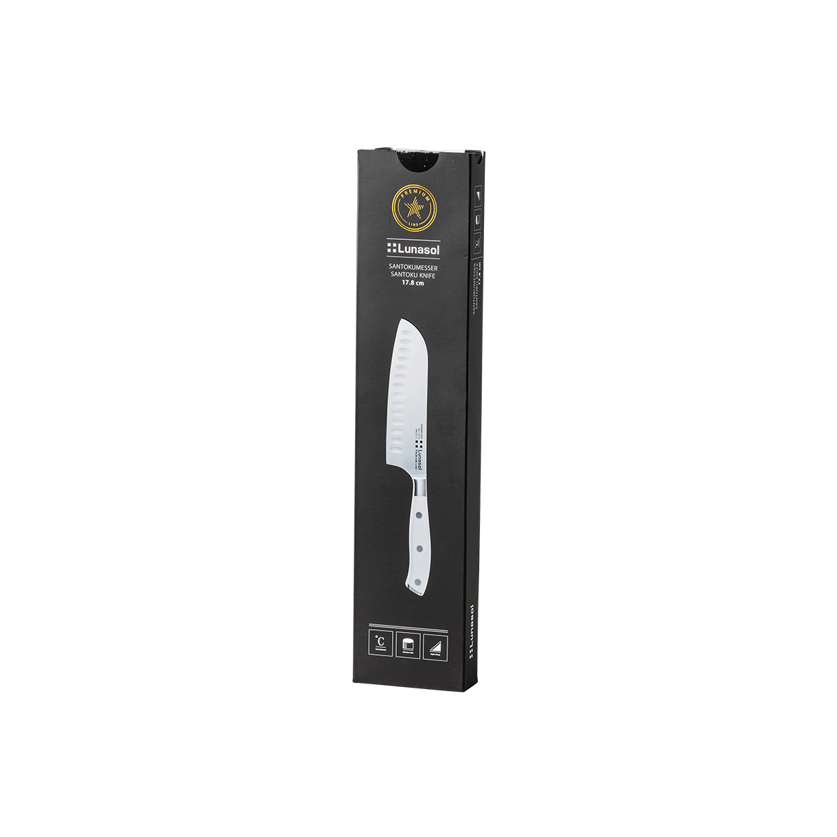 Nož santoku velik 17,8 cm - Premium