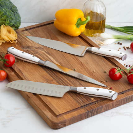 Nož santoku velik 17,8 cm - Premium