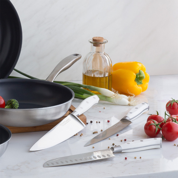 Nož santoku velik 17,8 cm - Premium