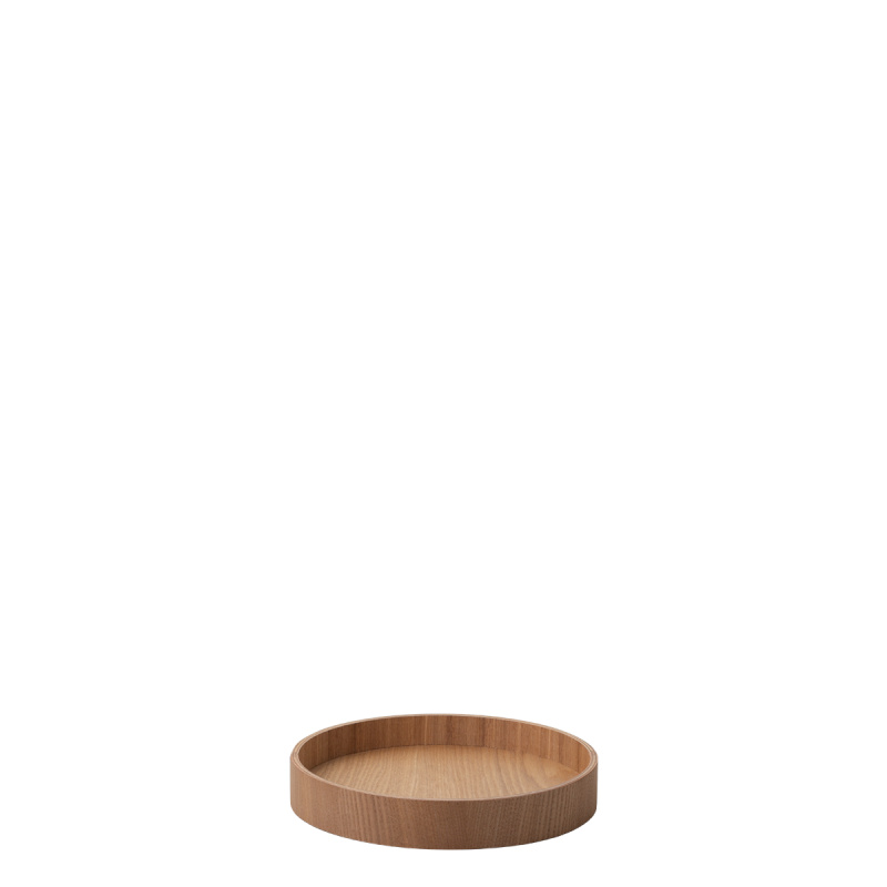 Okrogli pladenj Ø 22 cm, V: 3.5 cm – Elements Wood jesen