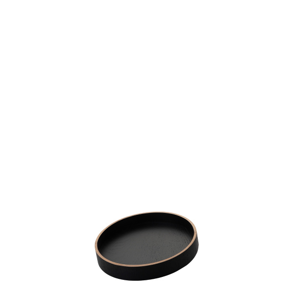 Okrogli pladenj Ø 22 cm, V: 3.5 cm – Elements Wood Wengue