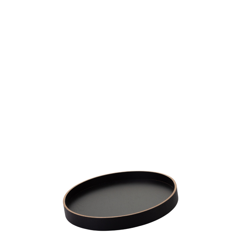 Okrogli pladenj Ø 30 cm, V: 5 cm – Elements Wood Wengue