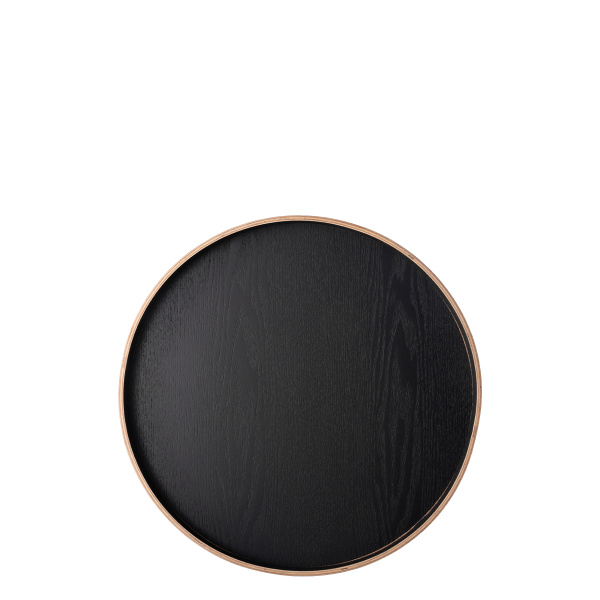Okrogli pladenj Ø 40 cm, V: 3.5 cm – Elements Wood Wengue
