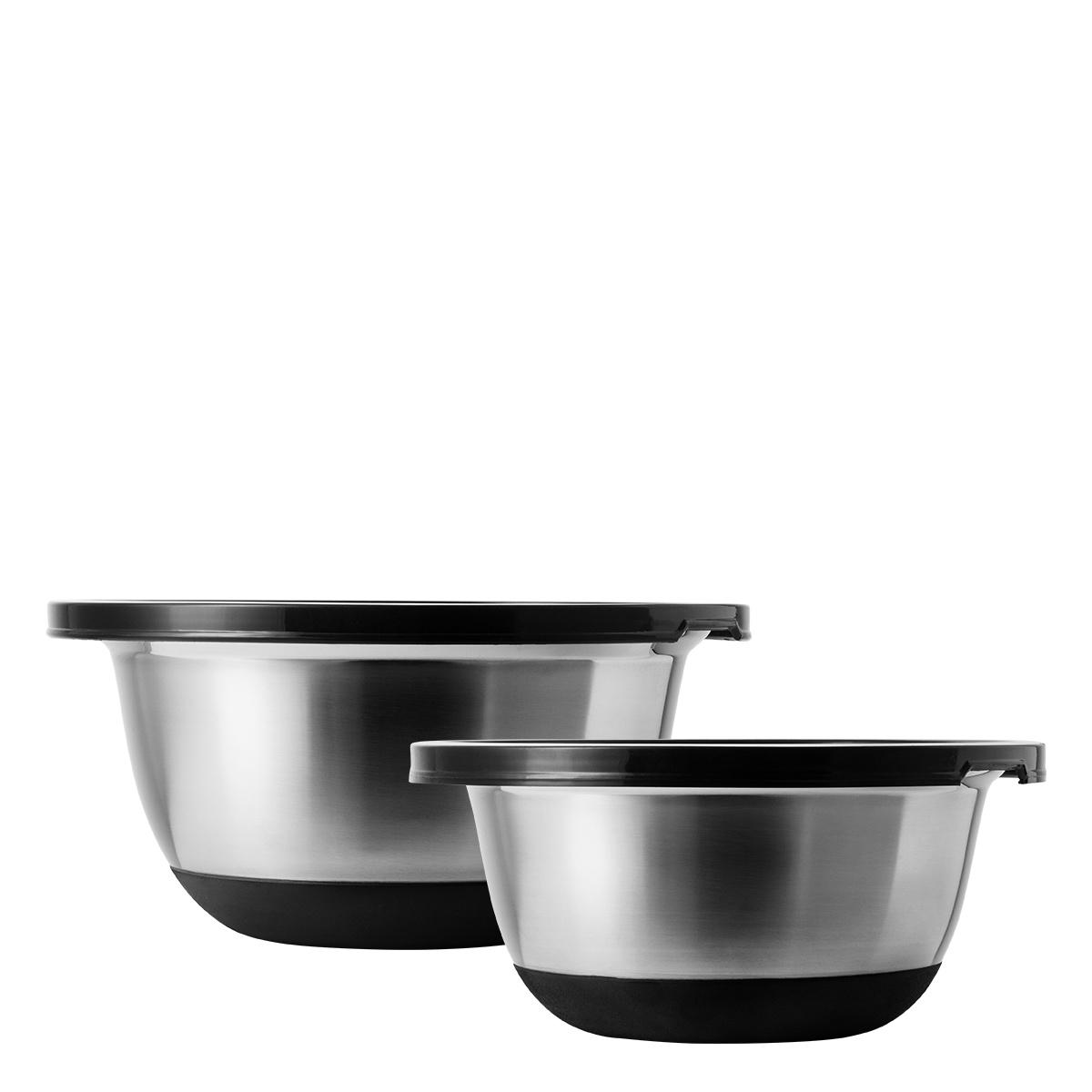 Komplet posod za mešanje s pokrovom 4 kosi – Basic Kitchen