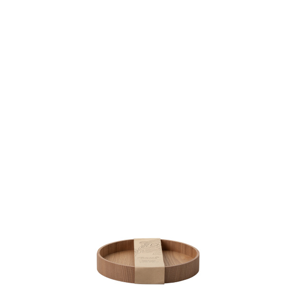 Okrogli pladenj Ø 22 cm, V: 3.5 cm – Elements Wood jesen