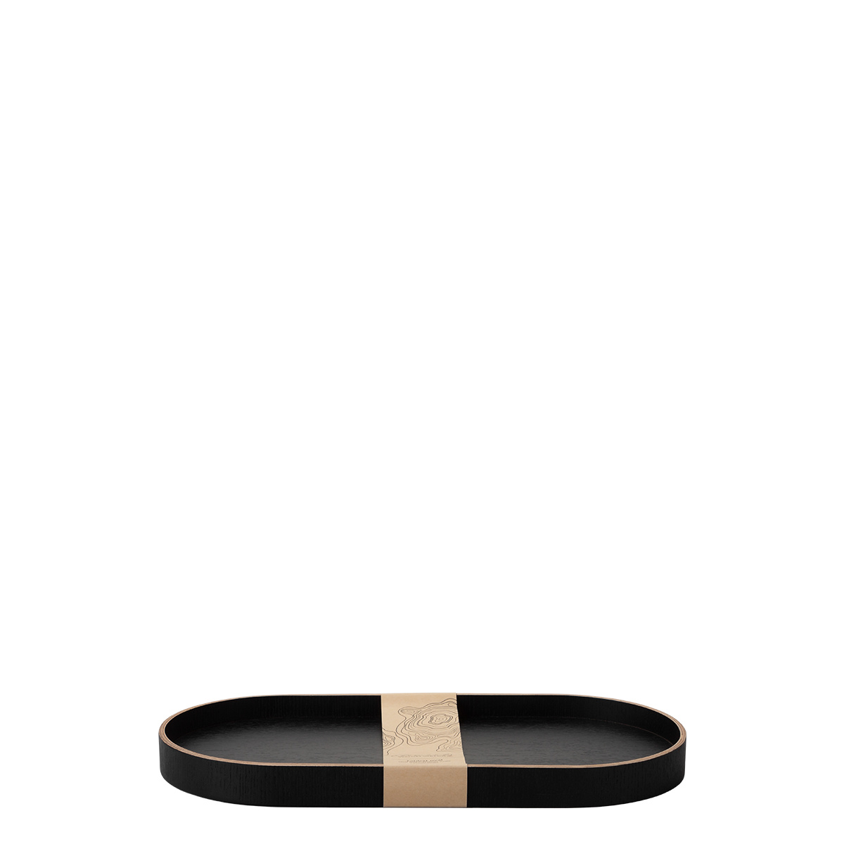 Ovalni pladenj 40 x 20 x 3 cm – Elements Wood Wengue