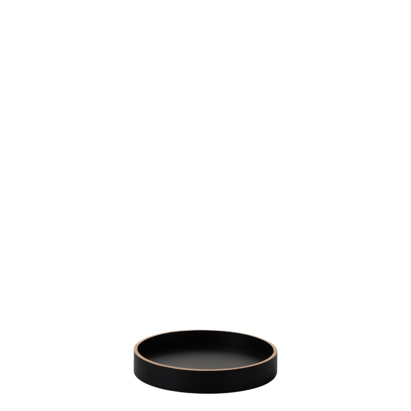 Okrogli pladenj Ø 22 cm, V: 3.5 cm – Elements Wood Wengue