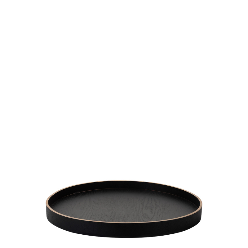 Okrogli pladenj Ø 40 cm, V: 3.5 cm – Elements Wood Wengue