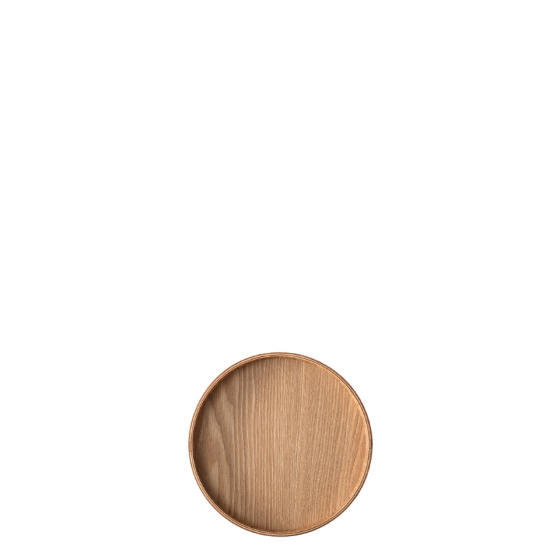 Okrogli pladenj Ø 22 cm, V: 3.5 cm – Elements Wood jesen