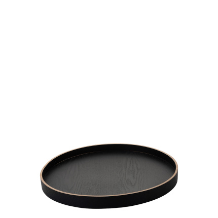Okrogli pladenj Ø 40 cm, V: 3.5 cm – Elements Wood Wengue