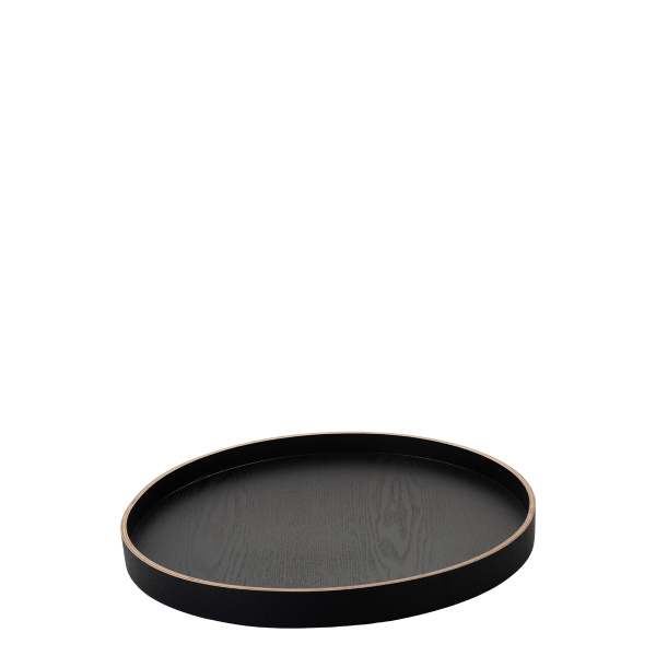 Okrogli pladenj Ø 40 cm, V: 3.5 cm – Elements Wood Wengue