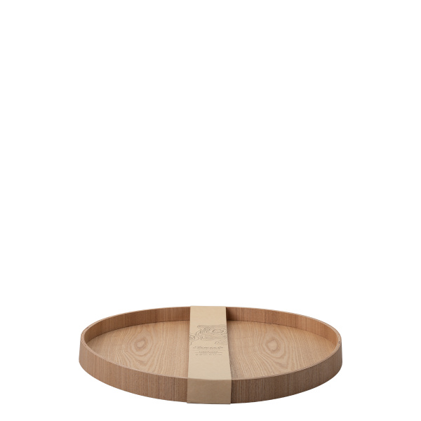 Okrogli pladenj Ø 40 cm, V: 3.5 cm – Elements Wood jesen