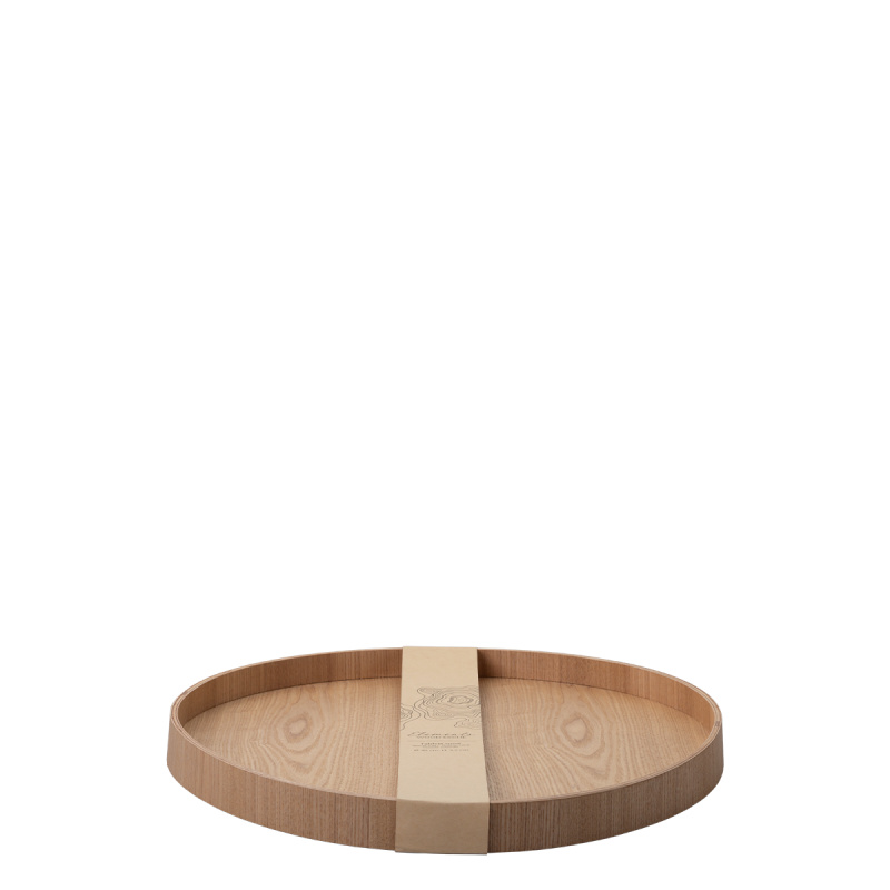 Okrogli pladenj Ø 40 cm, V: 3.5 cm – Elements Wood jesen