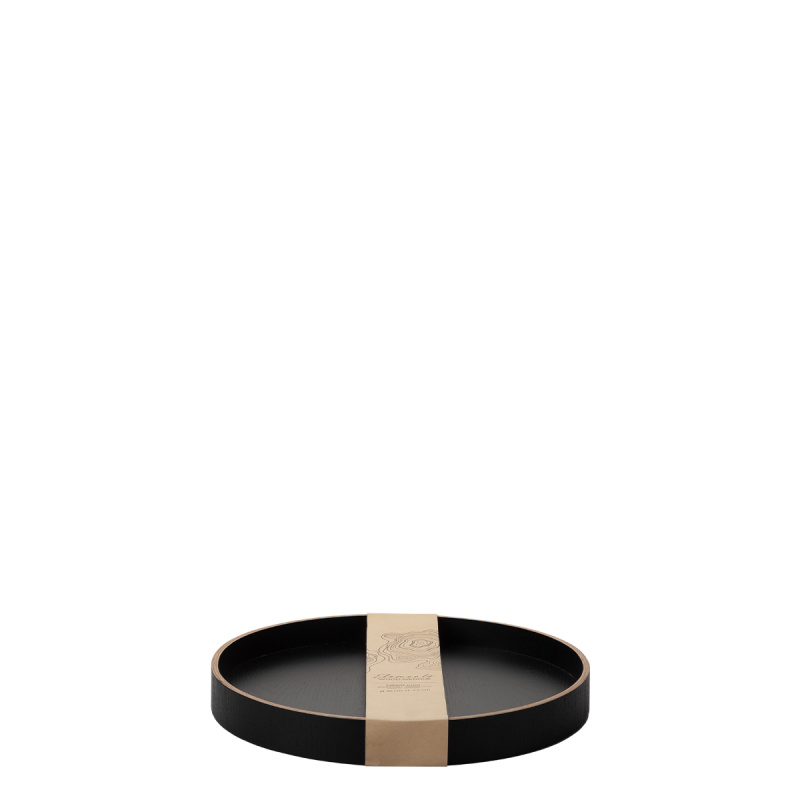 Okrogli pladenj Ø 30 cm, V: 5 cm – Elements Wood Wengue