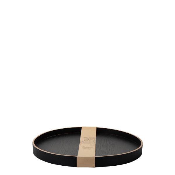 Okrogli pladenj Ø 40 cm, V: 3.5 cm – Elements Wood Wengue