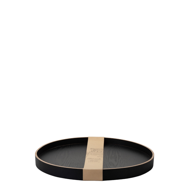Okrogli pladenj Ø 40 cm, V: 3.5 cm – Elements Wood Wengue