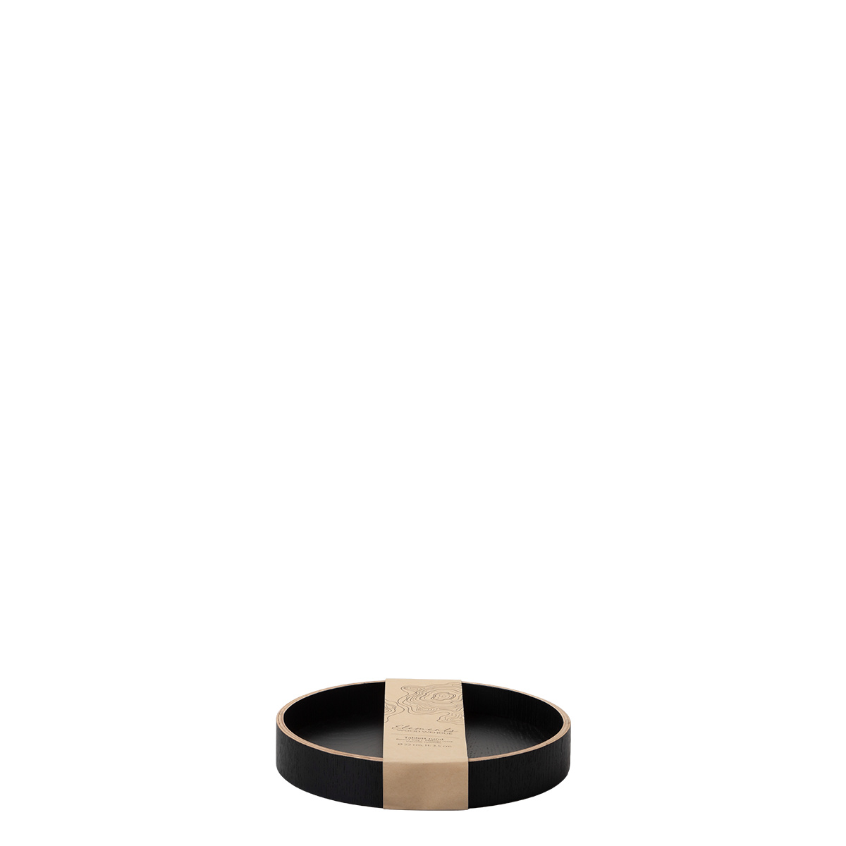Okrogli pladenj Ø 22 cm, V: 3.5 cm – Elements Wood Wengue