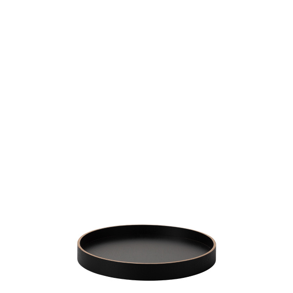 Okrogli pladenj Ø 30 cm, V: 5 cm – Elements Wood Wengue