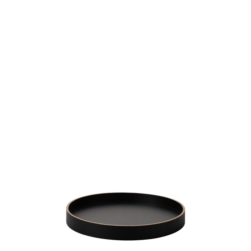 Okrogli pladenj Ø 30 cm, V: 5 cm – Elements Wood Wengue