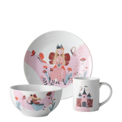 Otroški porcelanasti set Princess 3 kosov – KIDS WORLD