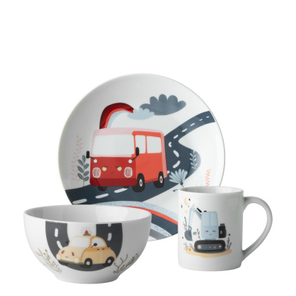 Otroški porcelanasti set Cars 3 kosov – KIDS WORLD