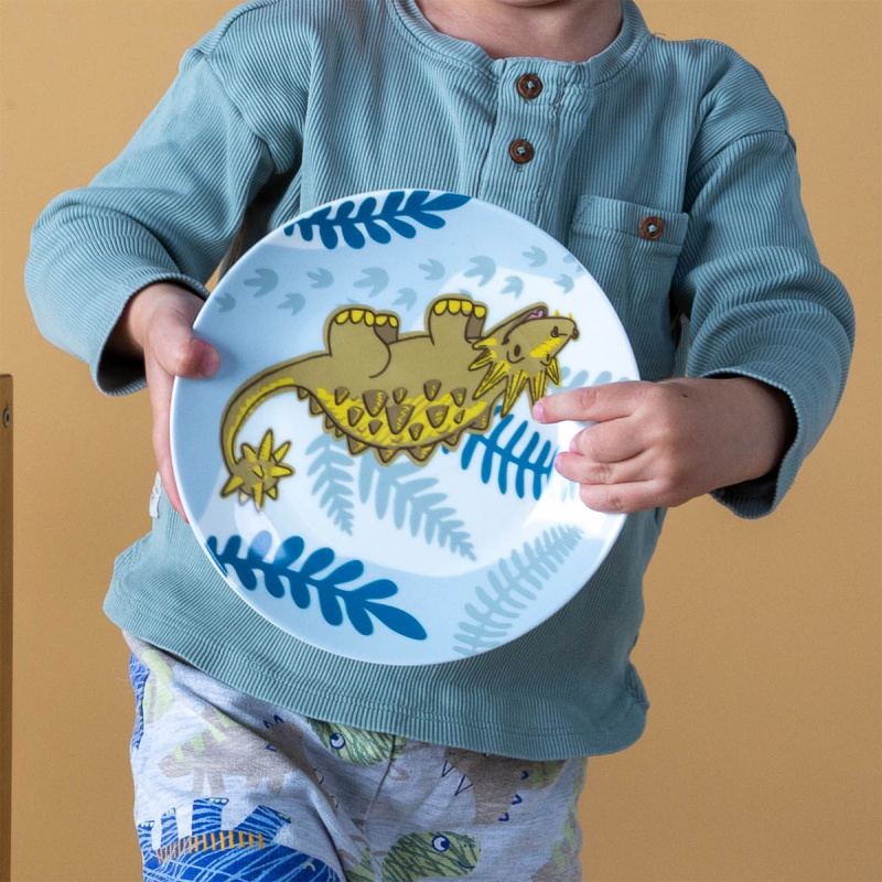 Otroški porcelanasti set Dino 3 kosov – KIDS WORLD