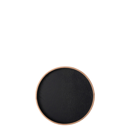 Okrogli pladenj Ø 22 cm, V: 3.5 cm – Elements Wood Wengue
