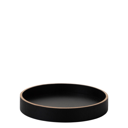Okrogli pladenj Ø 22 cm, V: 3.5 cm – Elements Wood Wengue