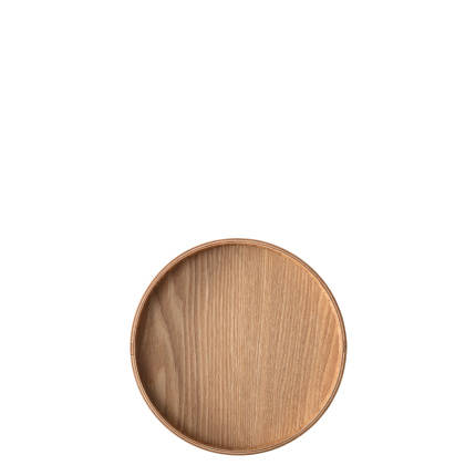 Okrogli pladenj Ø 22 cm, V: 3.5 cm – Elements Wood jesen