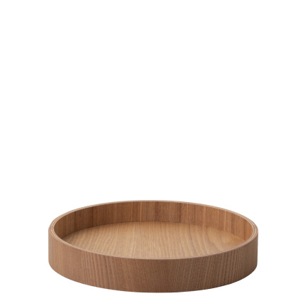 Okrogli pladenj Ø 22 cm, V: 3.5 cm – Elements Wood jesen