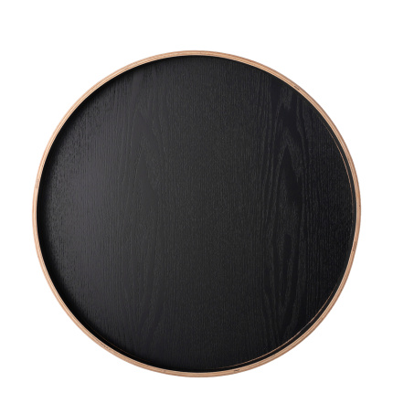 Okrogli pladenj Ø 40 cm, V: 3.5 cm – Elements Wood Wengue