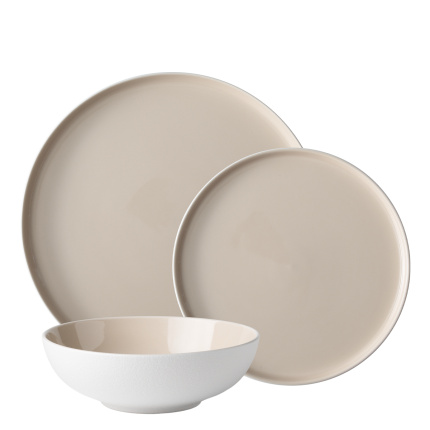 Komplet krožnikov 12 kosov — Fine Dining Ash