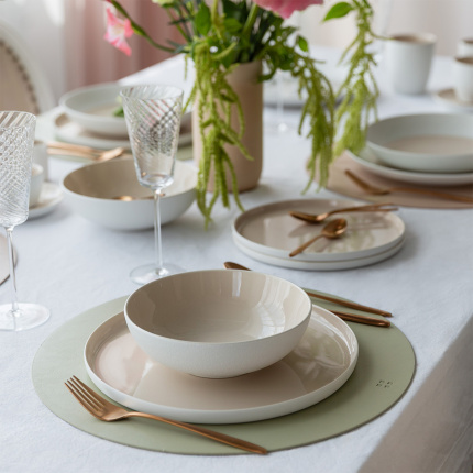 Komplet krožnikov 12 kosov — Fine Dining Ash