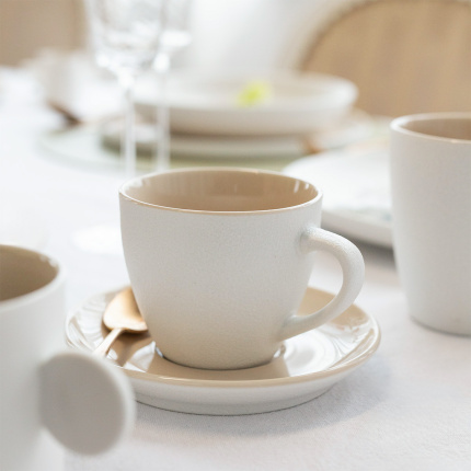 Krožnik za skodelico 14,5 cm — Fine Dining Ash Frosty
