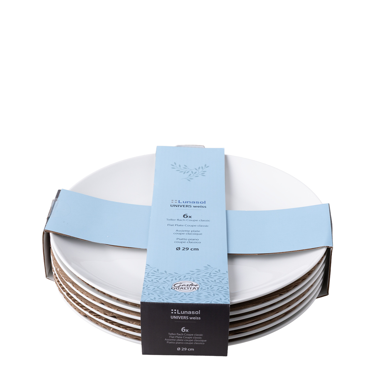 Plitvi krožnik Coupe classic 29 cm set 6 kosov – UNIVERS bel